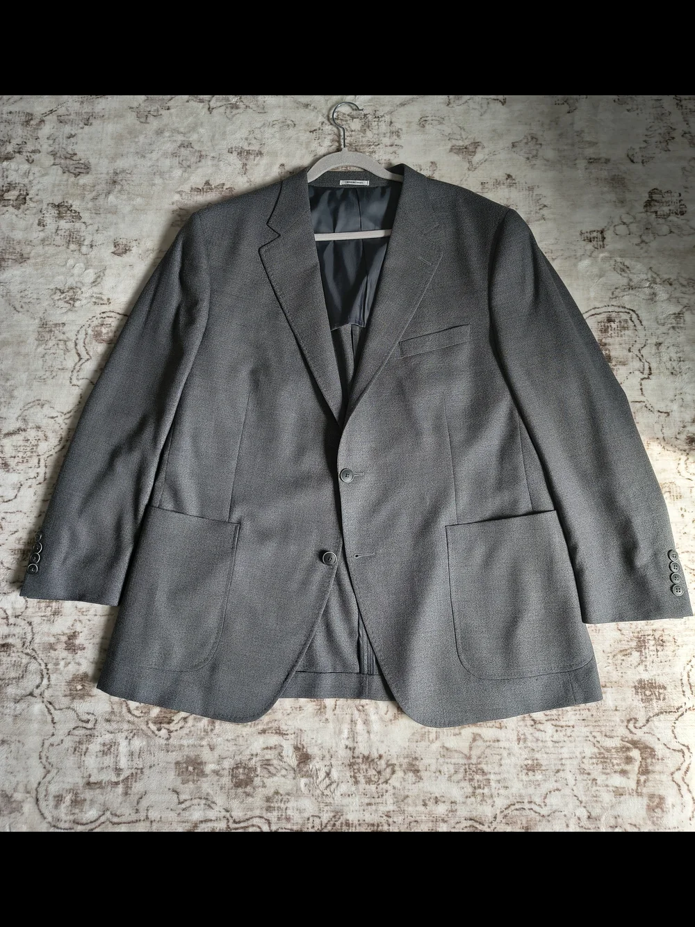 Peter Millar Gray Wool Two-Button Men's Blazer